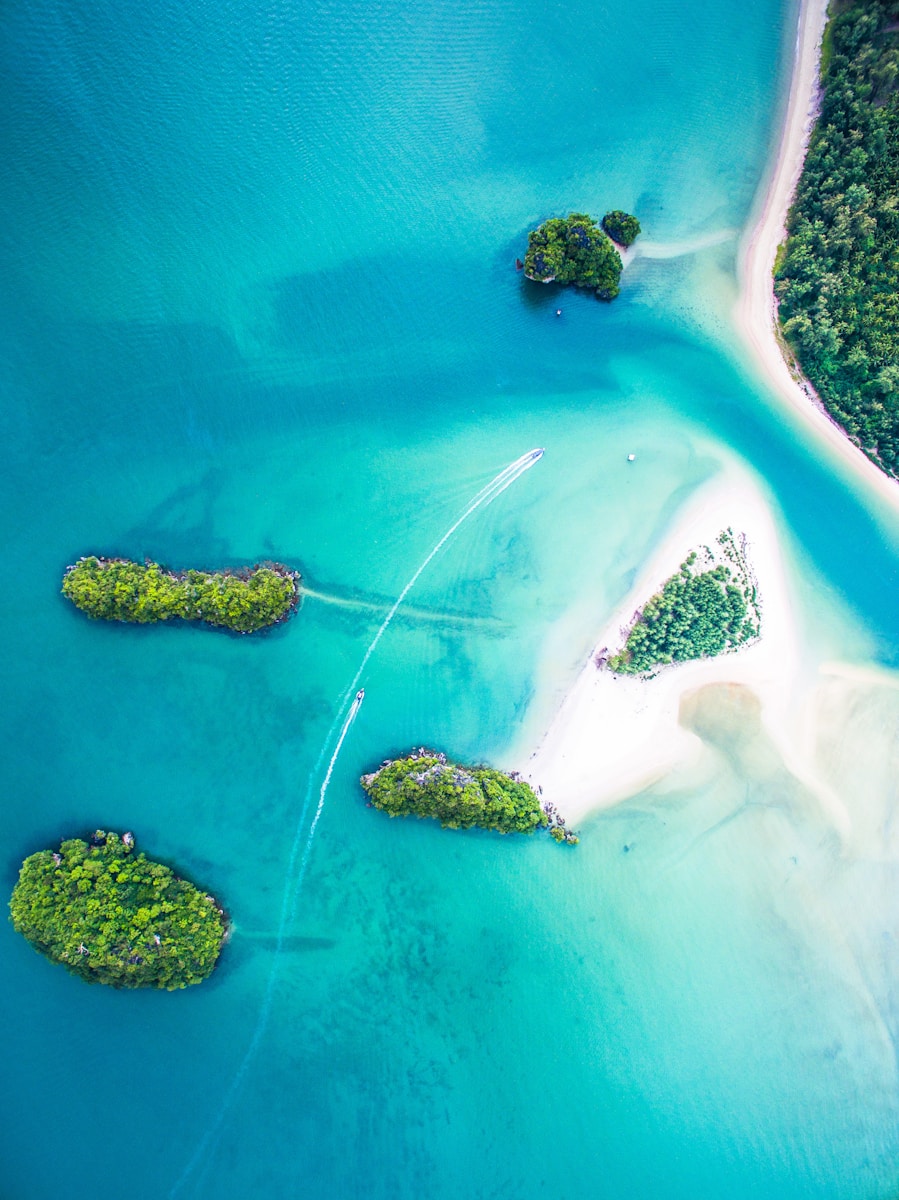 Photo by Denys Nevozhai bird's eye view of islands